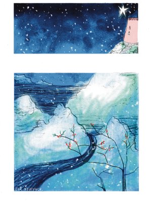 christmas snow illustration star britain Eva Neirynck