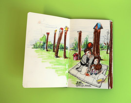 eva neirynck illustration sketchbook gentbrugse meersen